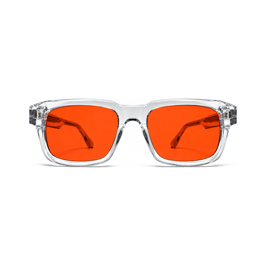 Astor Crystal Clear sleep glasses, premium bold square