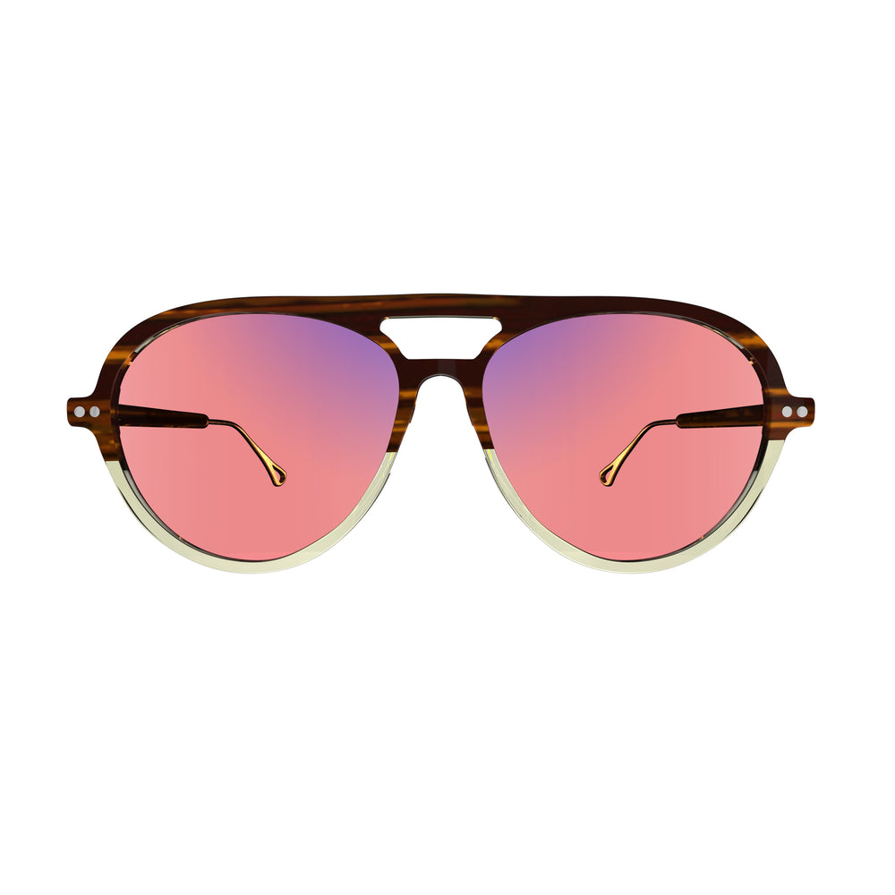 Sleepaxa Opulent Otter Brown FL-41 migraine & light sensitivity glasses