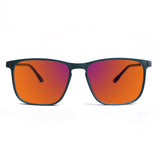 Sleepaxa Elegan Matte Slate Blue red circadian sleep glasses blocking 100% blue light to 550nm