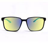 Sleepaxa Voilav Matte Black gaming & computer glasses with yellow blue-light filter