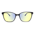 Sleepaxa Clarte Jet Black Gaming & Computer Glasses – Yellow Blue-Light Filter
