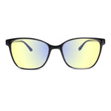 Sleepaxa Clarte Jet Black gaming & computer glasses with yellow blue-light filter