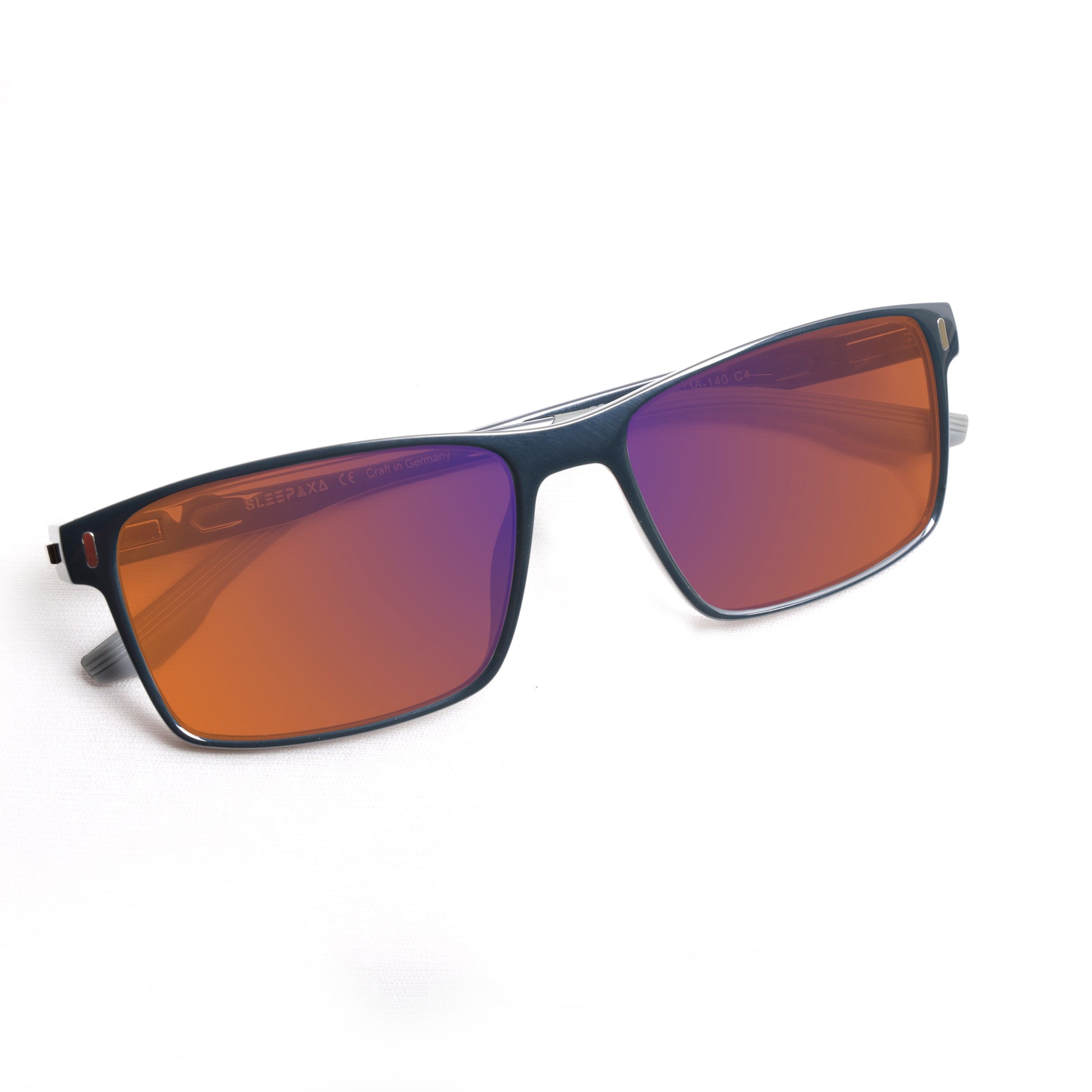 Sleepaxa Yeux Slate Jet Grey Amber Tinted Blue Block Glasses for Sleep & Eye Strain