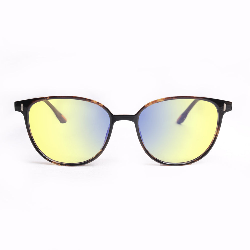 Sleepaxa Voirch Twilight Brown Fade gaming & computer glasses with yellow blue-light filter