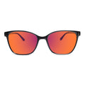 Sleepaxa Clarte Jet Black Sleep Glasses – Amber & Red Circadian Lenses
