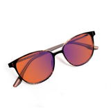 Sleepaxa Voirch Twilight Brown Fade red circadian sleep glasses blocking 100% of light up to 550nm – side view