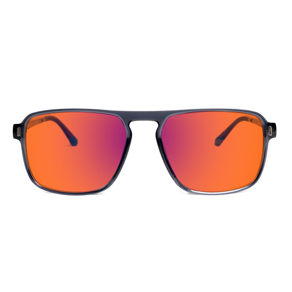 Sleepaxa Lumiere Transparent Grey red circadian sleep glasses blocking 100% blue light to 550nm