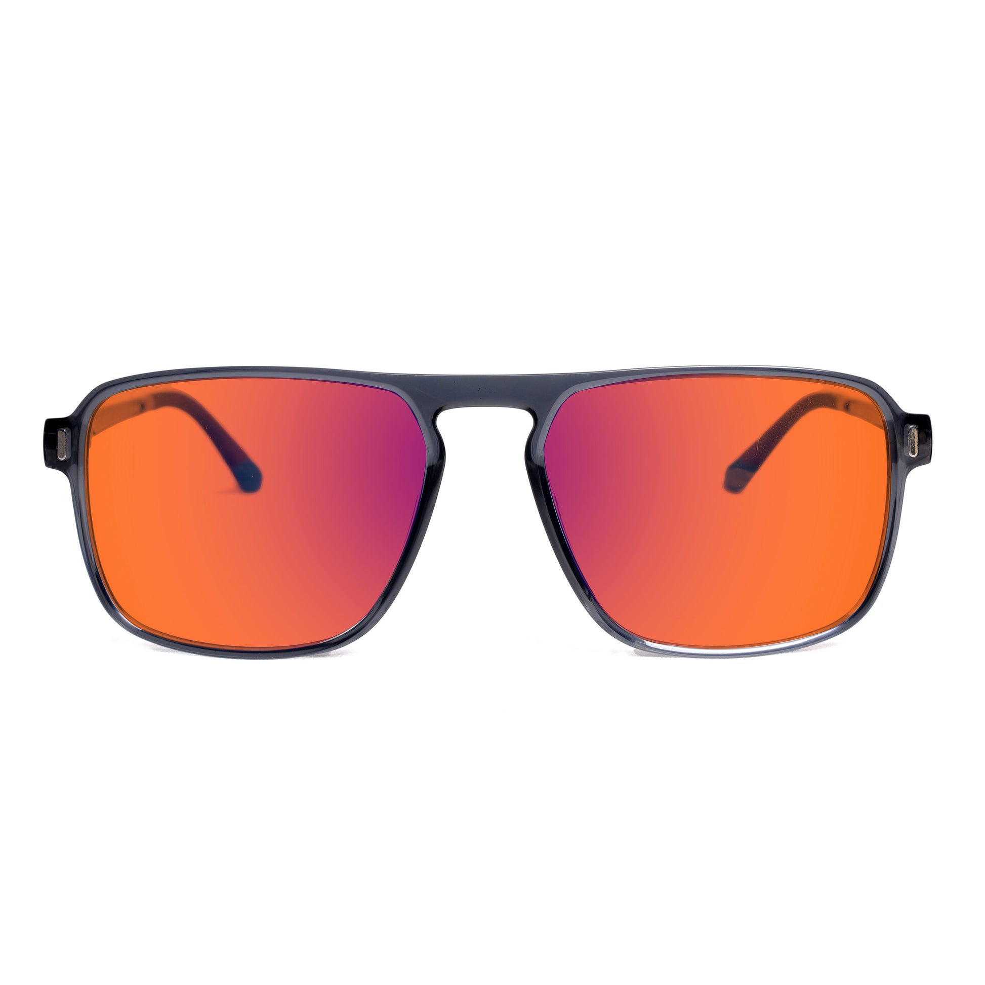 Sleepaxa Lumiere Transparent Grey Amber Tinted Blue Block Glasses for Sleep & Eye Strain