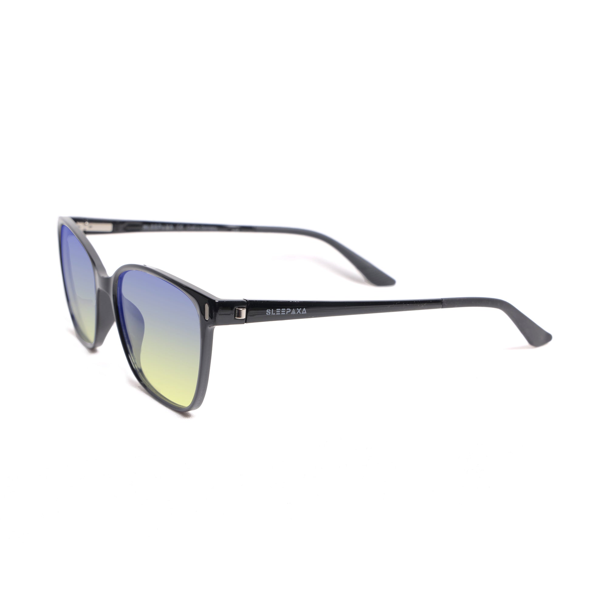 Sleepaxa Clarte Jet Black Yellow Tinted Blue Block Gaming Glasses For Gaming & Computer