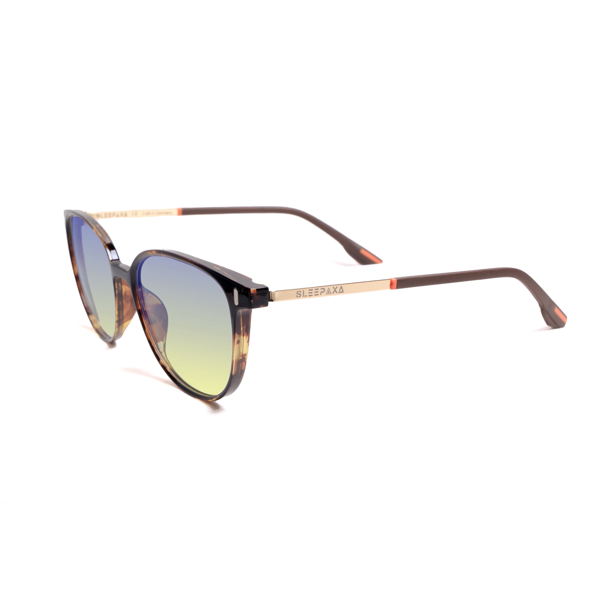 Sleepaxa Voirch Twilight Brown Fade Yellow Tinted Blue Block Gaming Glasses For Gaming & Computer