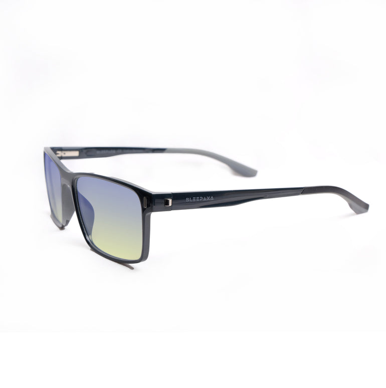 Sleepaxa Yeux Slate Jet Grey Yellow Tinted Blue Block Gaming Glasses For Gaming & Computer