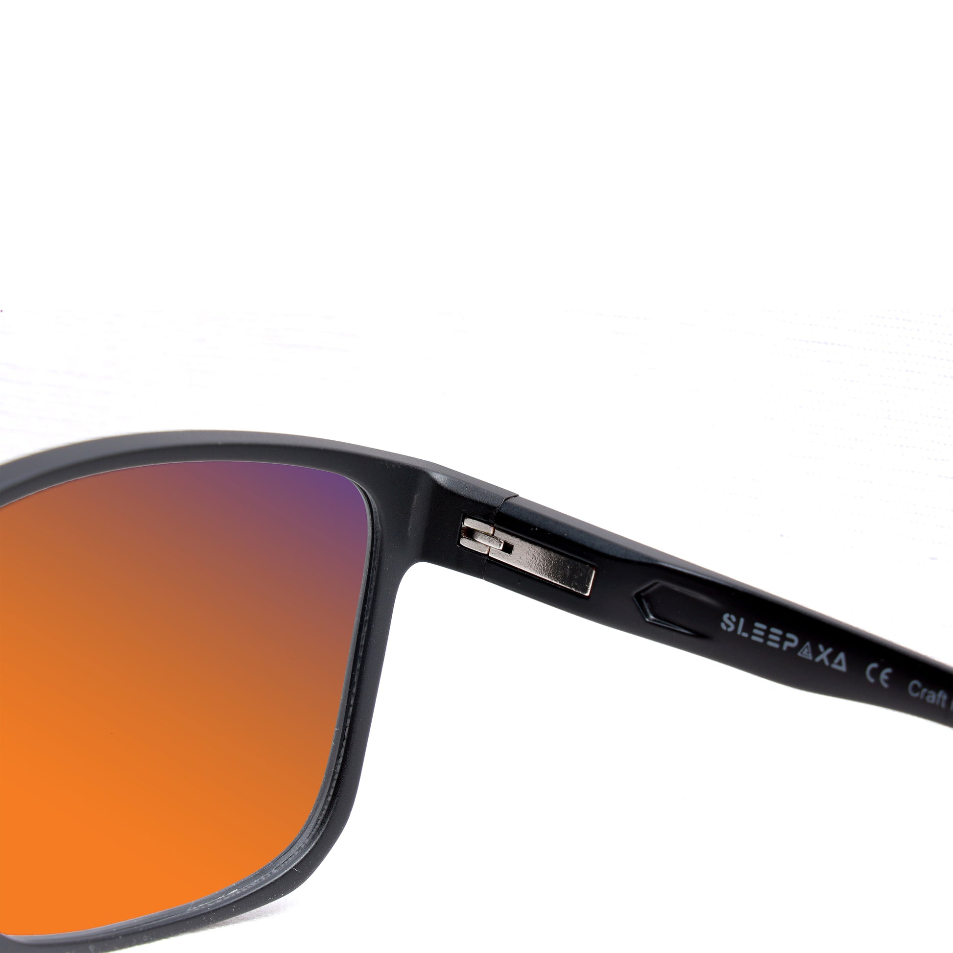 Sleepaxa Voilav Matte Black Amber Tinted Blue Block Glasses for Sleep & Eye Strain