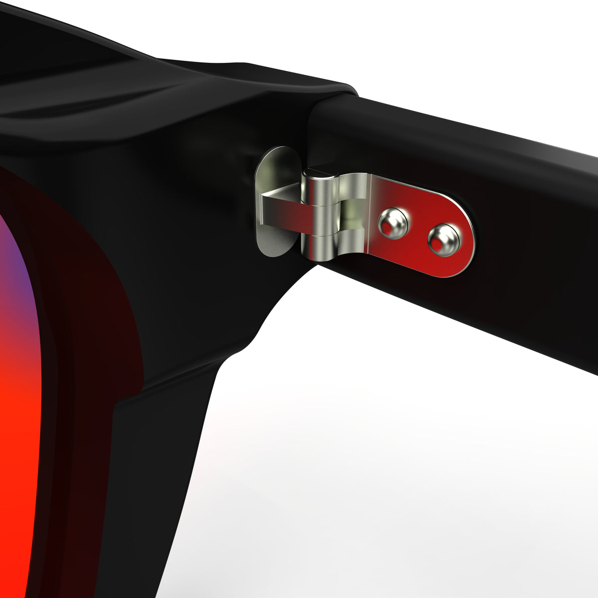 Chrono Gunmetal Black sleep glasses, rectangle