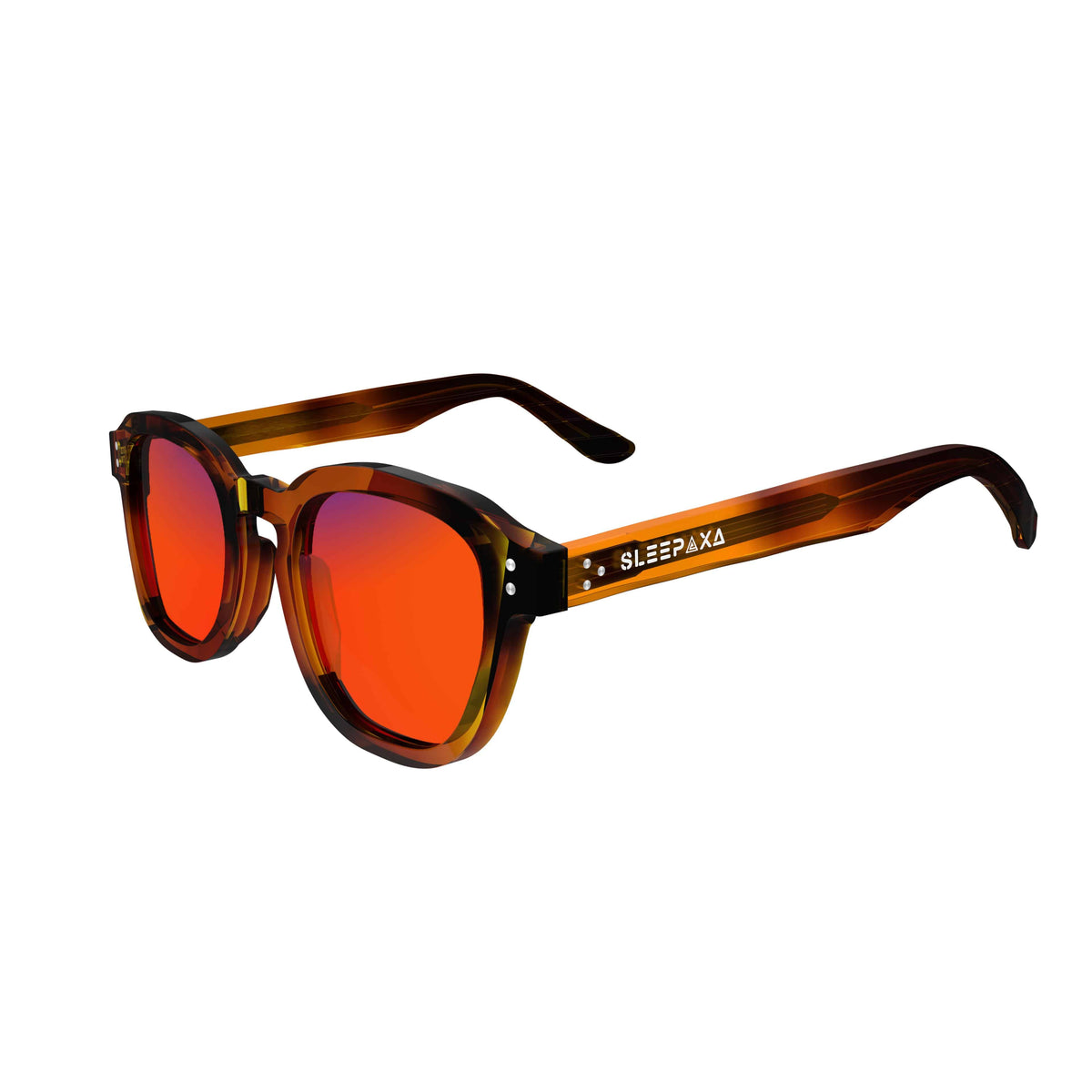 Grandeur Umber Brown sleep glasses, rectangle