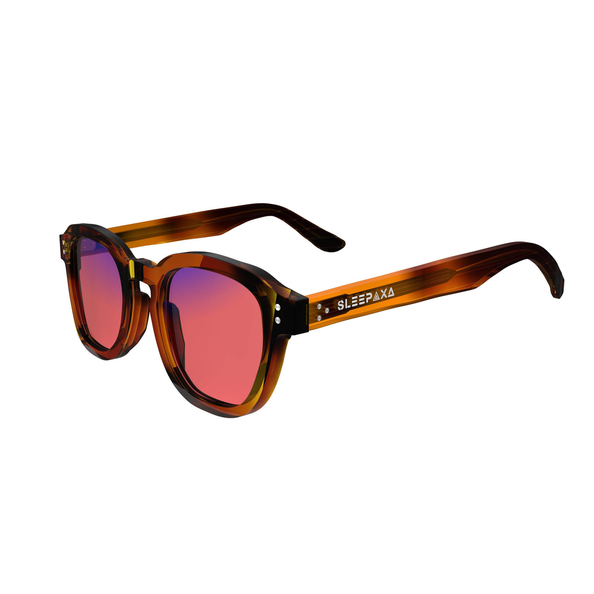 Grandeur Umber Brown FL-41 migraine glasses, rectangle