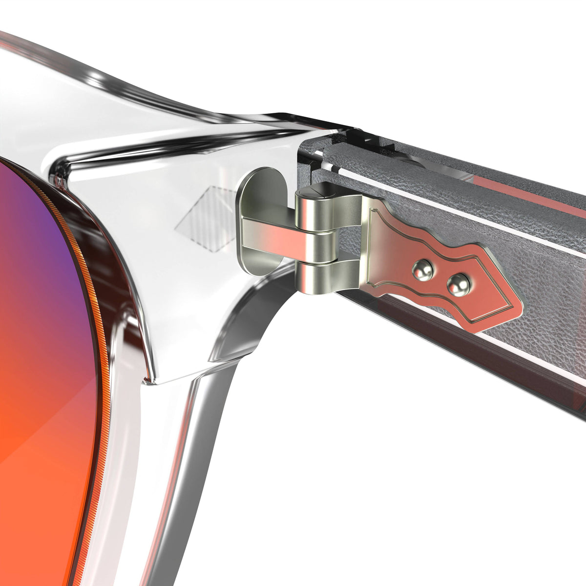 Eclate Crystal White sleep glasses, rectangle