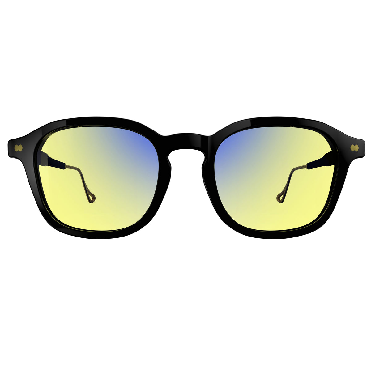 Chrono Gunmetal Black computer glasses, rectangle