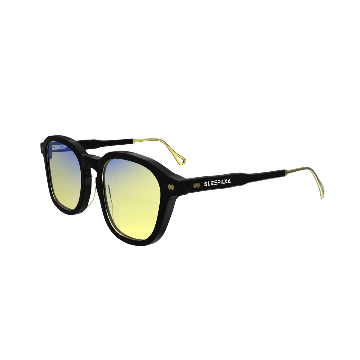 Chrono Gunmetal Black computer glasses, rectangle