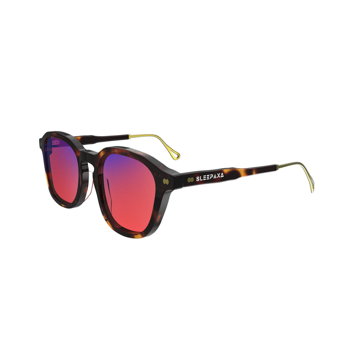 Chrono Burnt Umber FL-41 migraine glasses, rectangle