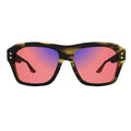 Sleepaxa Celestial Camel Tone FL-41 Migraine Glasses – 149mm Wide Large Square in Camel Acetate