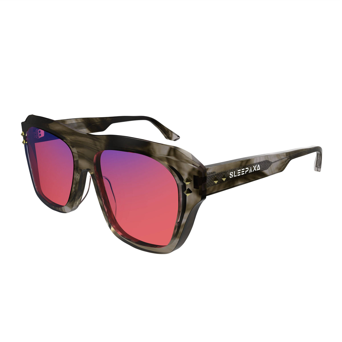 Celestial Beaver Brown FL-41 migraine glasses, square (large)