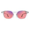 Sleepaxa Eclate Crystal White FL-41 Migraine Glasses – Crystal Acetate Rectangle, Medium Fit