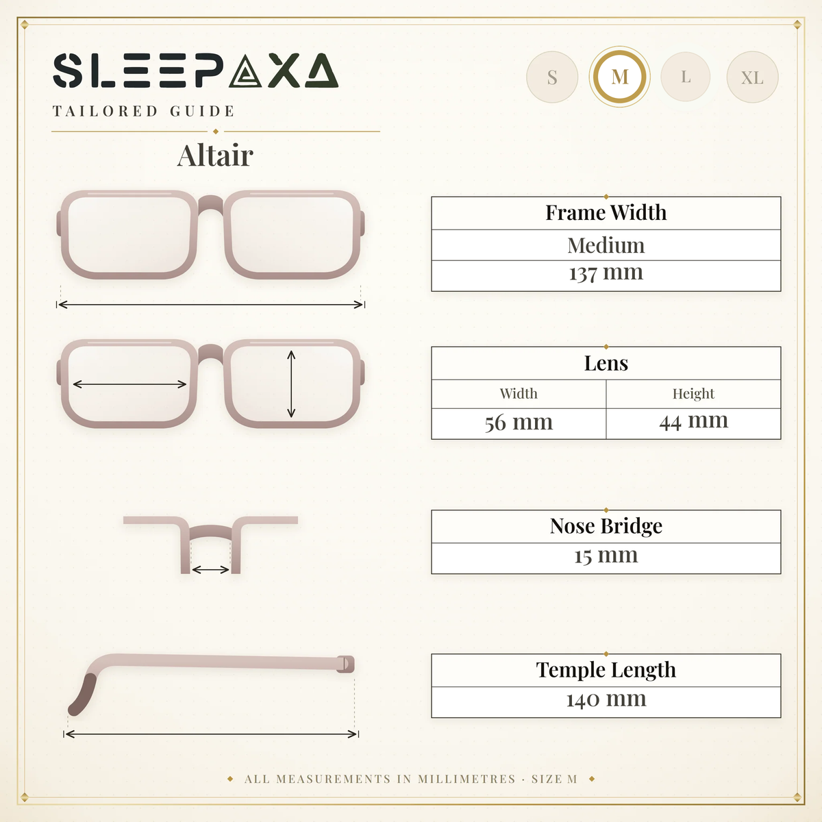 Altair Jet Black FL-41 migraine glasses, navigator