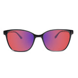 Sleepaxa Clarte Jet Black FL-41 migraine & light sensitivity glasses
