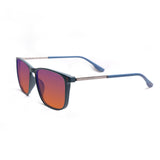 Sleepaxa Elegan Matte Slate Blue red circadian sleep glasses blocking 100% of light up to 550nm – lens detail view