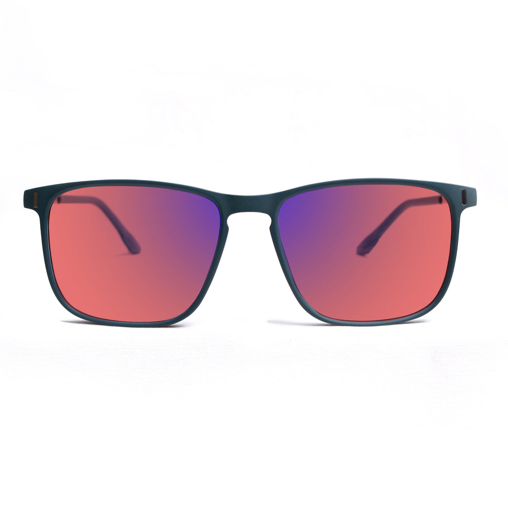 Sleepaxa Elegan Matte Slate Blue FL-41 migraine & light sensitivity glasses