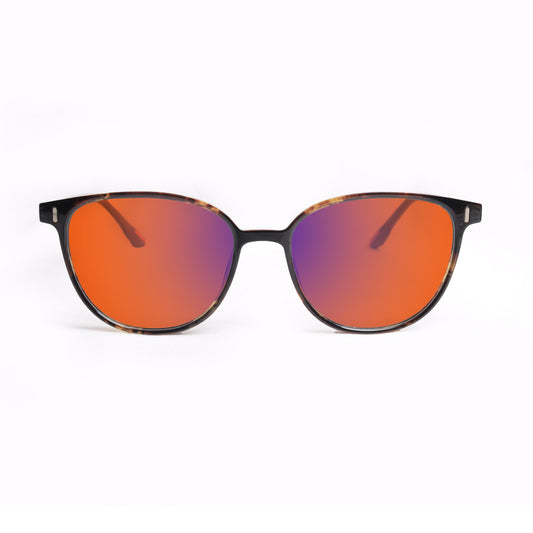 Sleepaxa Voirch Twilight Brown Fade Amber Tinted Blue Block Glasses For Sleep & Eye Strain