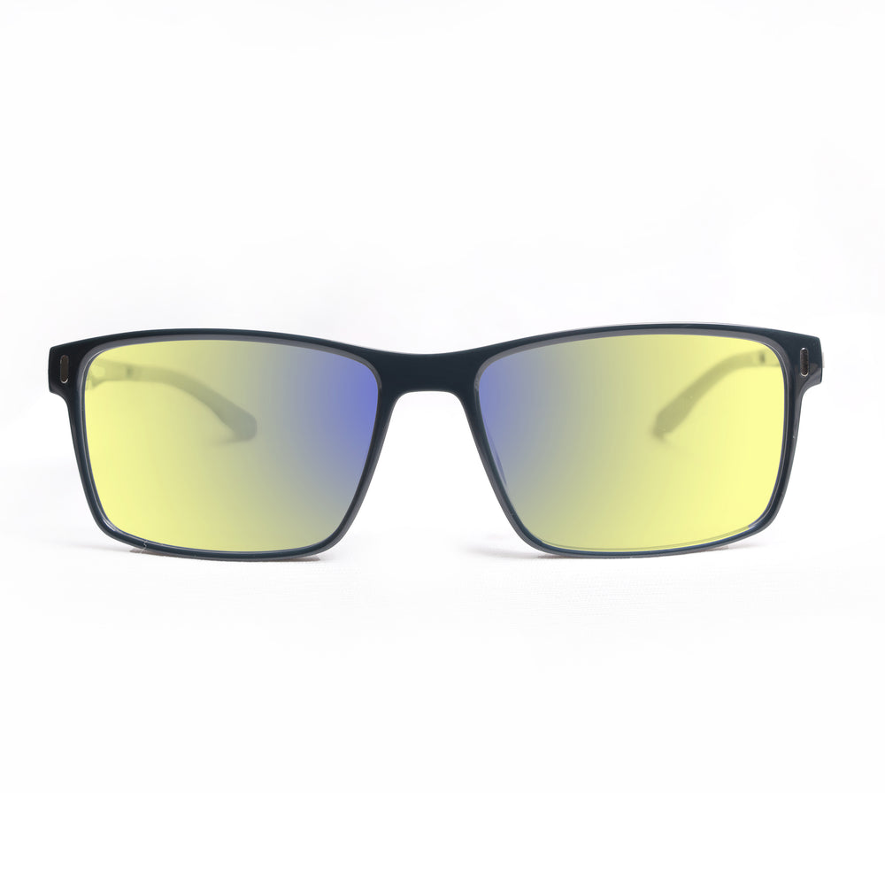 Sleepaxa Yeux Slate Jet Grey gaming & computer glasses with yellow blue-light filter