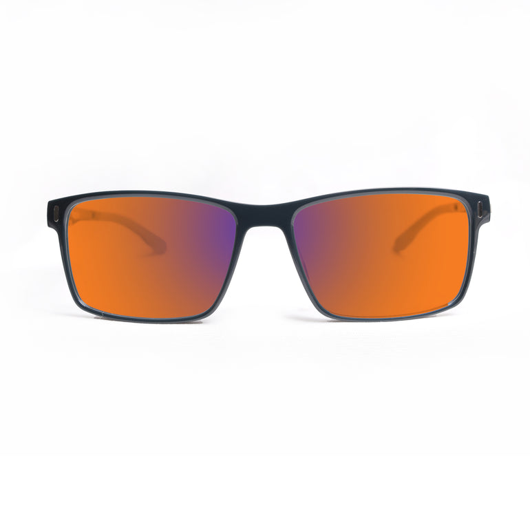 Sleepaxa Yeux Slate Jet Grey Amber Tinted Blue Block Glasses for Sleep & Eye Strain