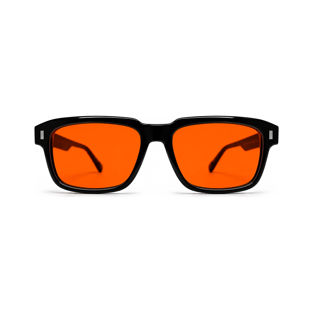 Astor Jet Black sleep glasses, premium bold square