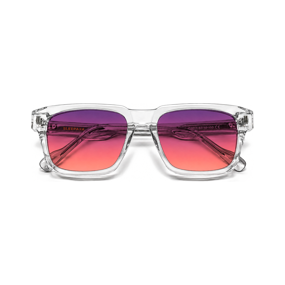 Astor Crystal Clear FL-41 migraine glasses, premium bold square