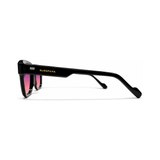 Astor Jet Black FL-41 migraine glasses, premium bold square