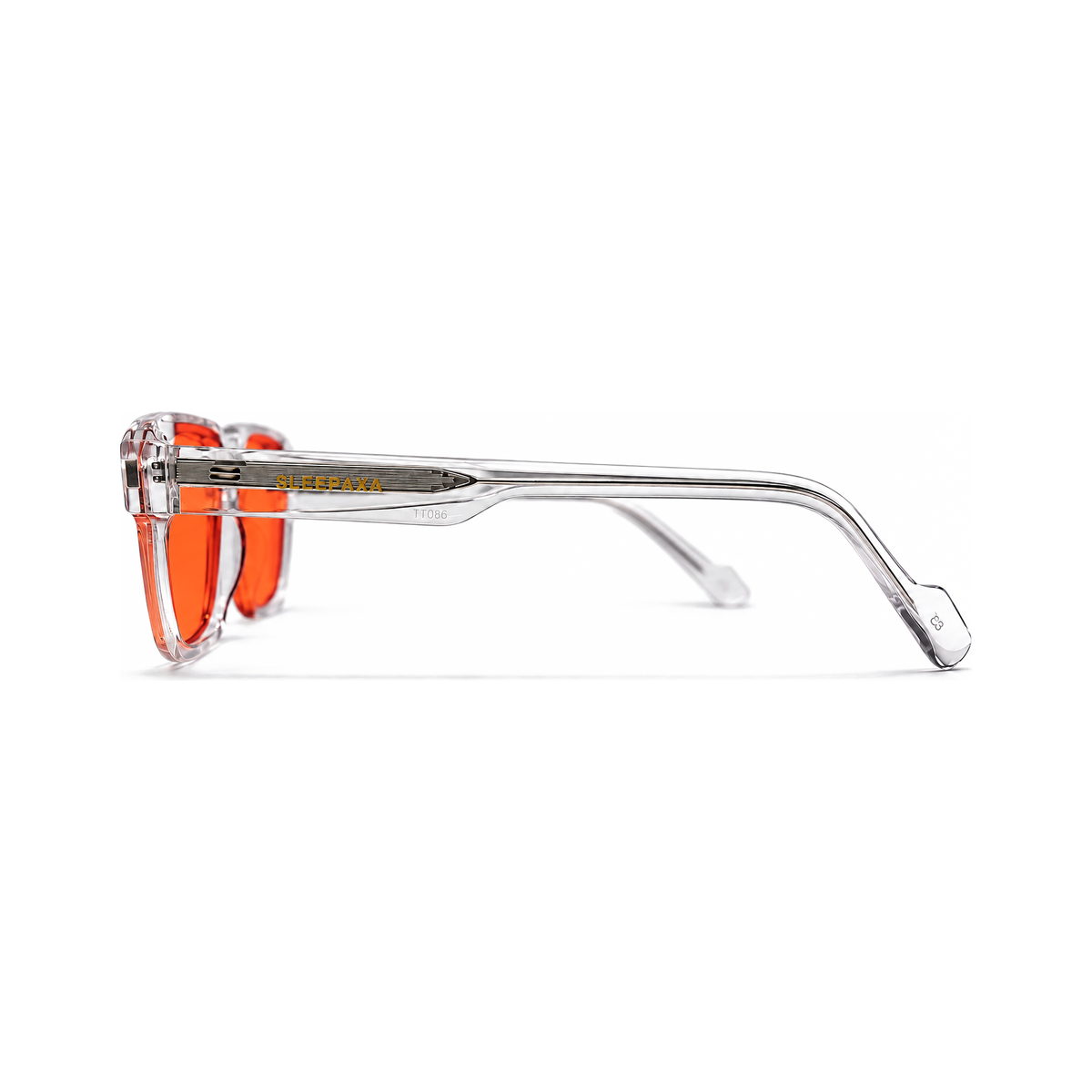 Astor Crystal Clear sleep glasses, premium bold square