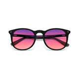 Halcyon Slate Black FL-41 migraine glasses, round oval