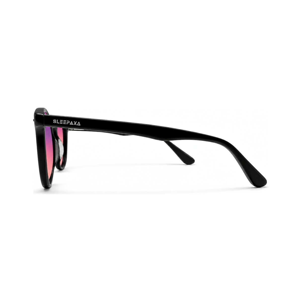 Halcyon Slate Black FL-41 migraine glasses, round oval