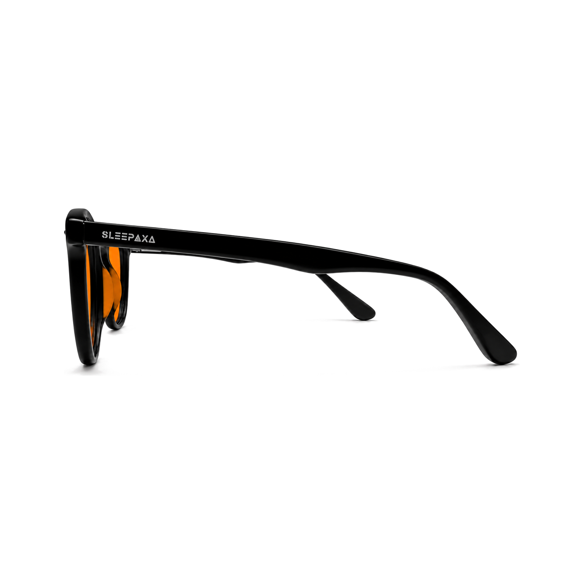 Halcyon Slate Black sleep glasses, round oval