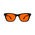 Sleepaxa Hudson Jet Black Sleep Glasses – Classic Wayfarer, Amber & Red Lenses