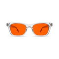 Sleepaxa Hudson Crystal Clear Sleep Glasses – Clear Wayfarer, Medium Fit