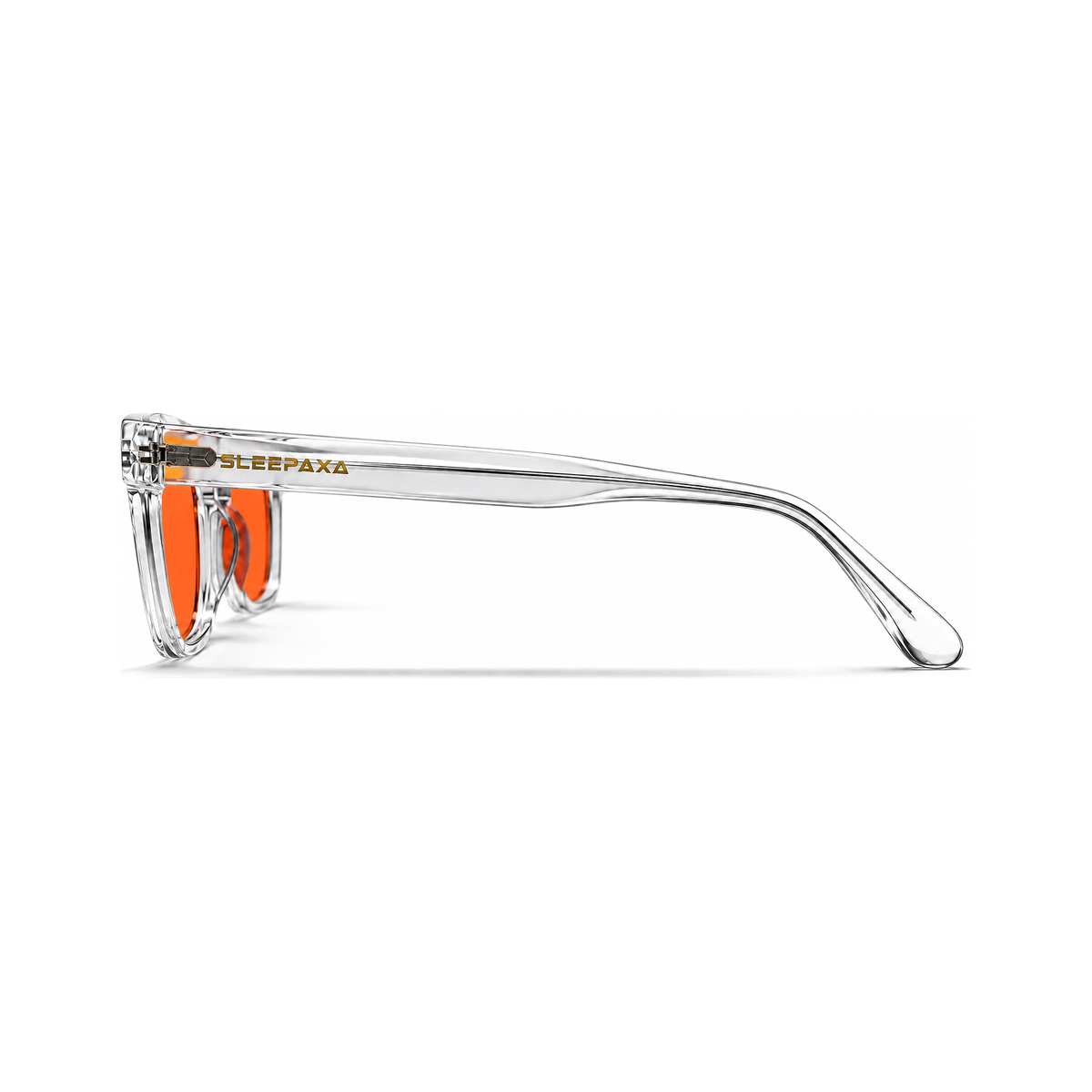 Hudson Crystal Clear sleep glasses, wayfarer