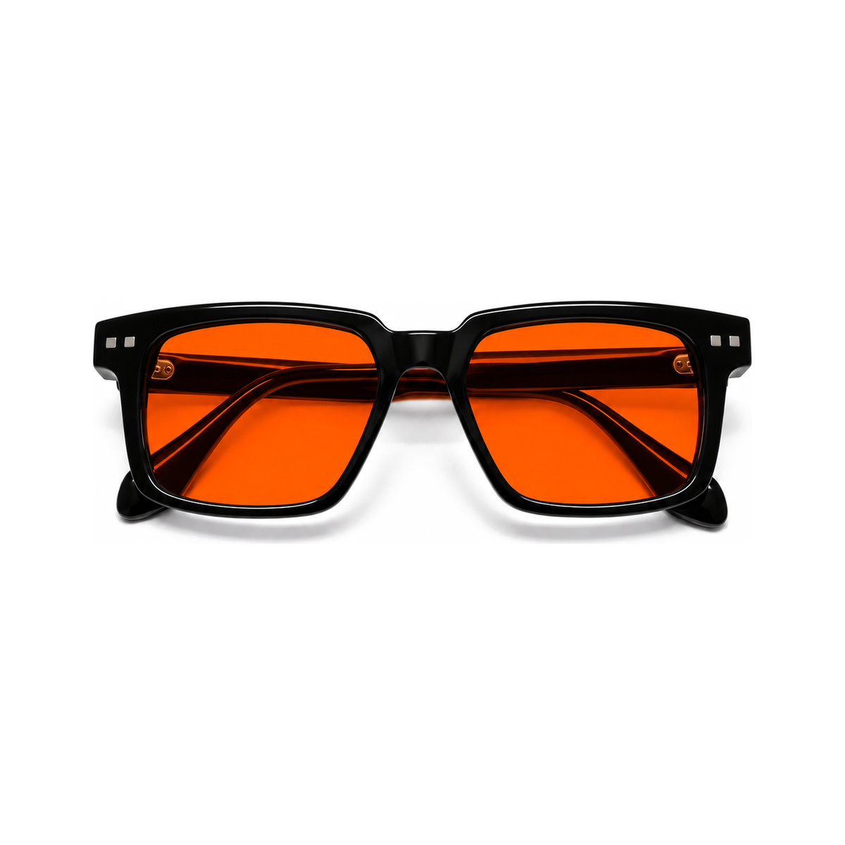Magnus Jet Black sleep glasses, bold vintage square