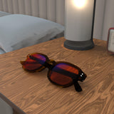 Grandeur Umber Brown sleep glasses, rectangle