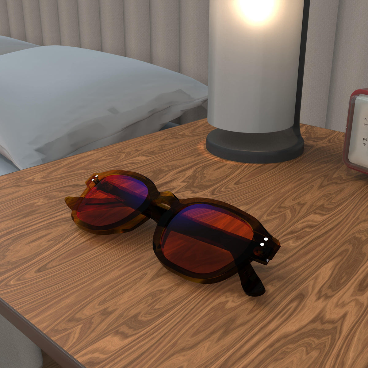 Grandeur Umber Brown sleep glasses, rectangle