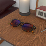 Chrono Brunt Umber sleep glasses, rectangle