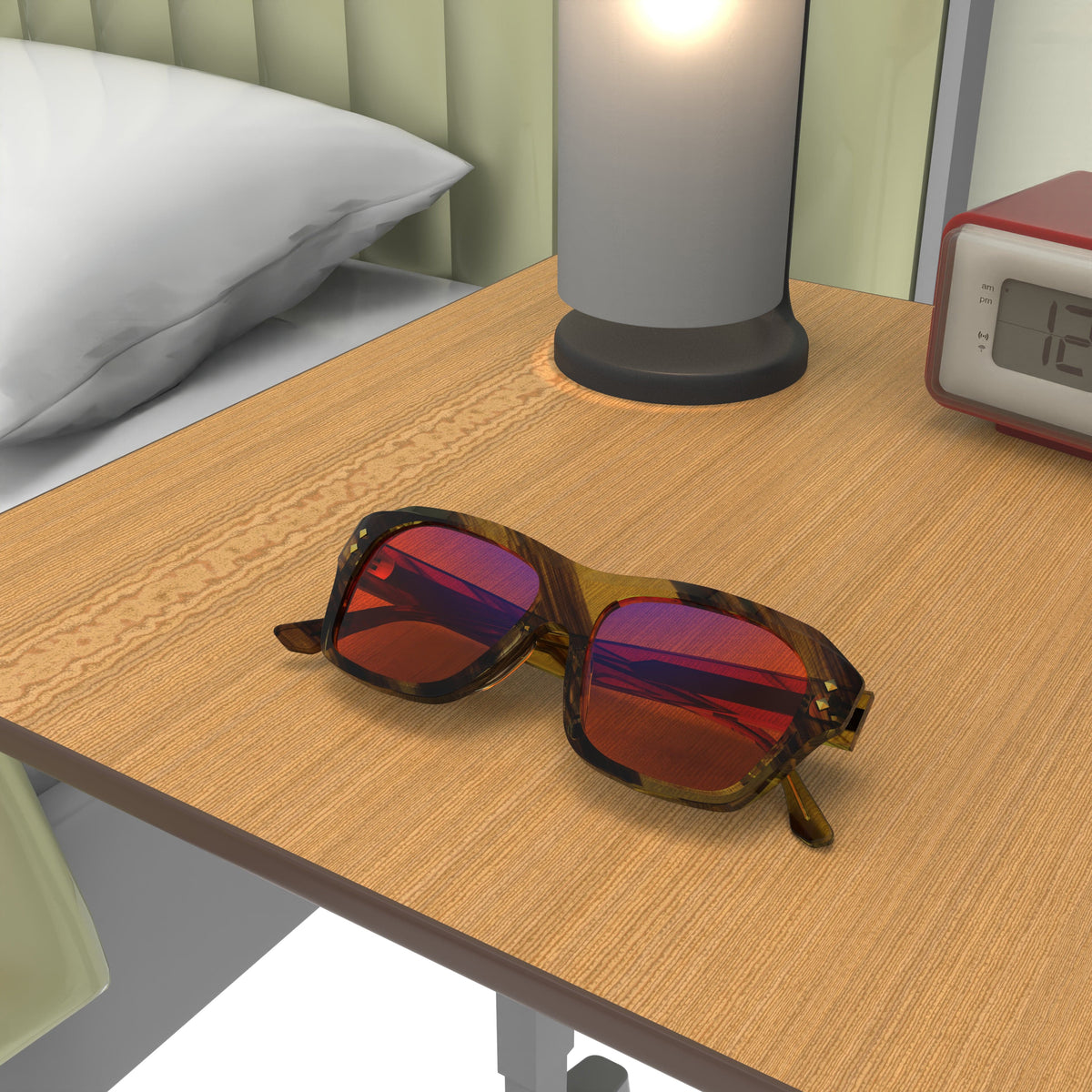 Celestial Camel Tone sleep glasses, square (large)
