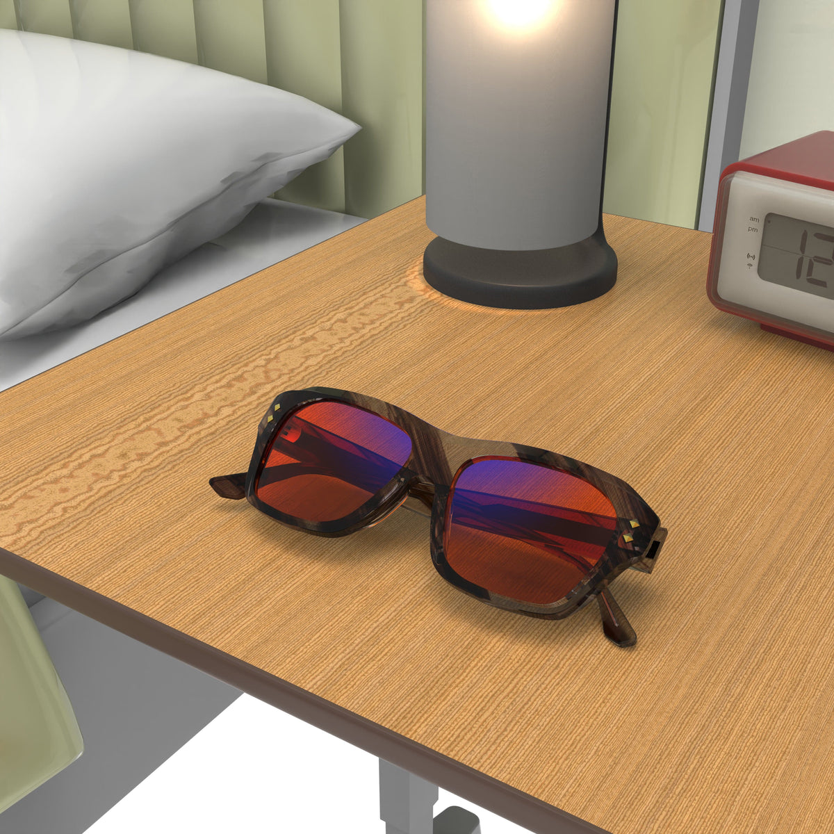 Celestial Beaver Brown sleep glasses, square (large)