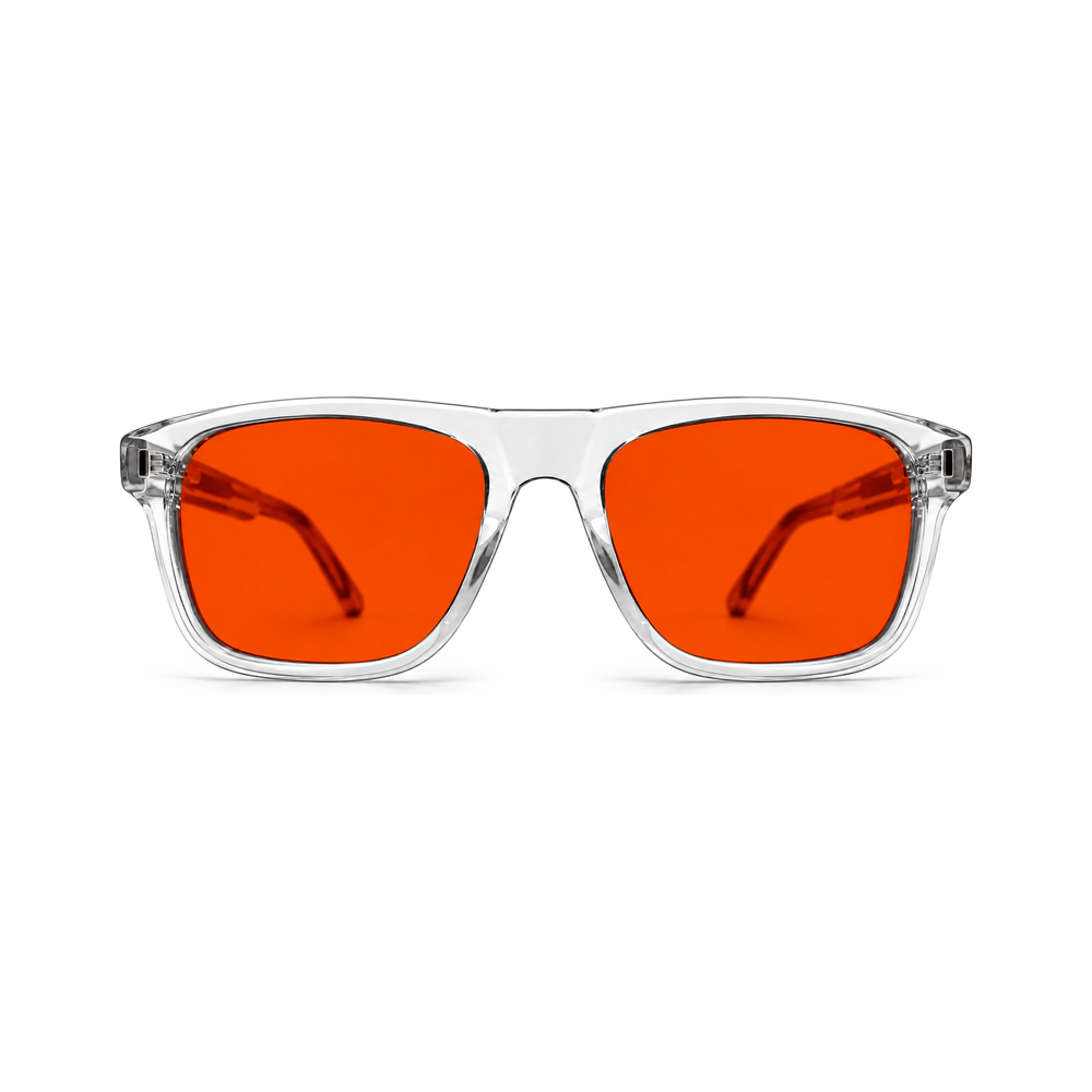 Regent Crystal Clear sleep glasses, flat-top square